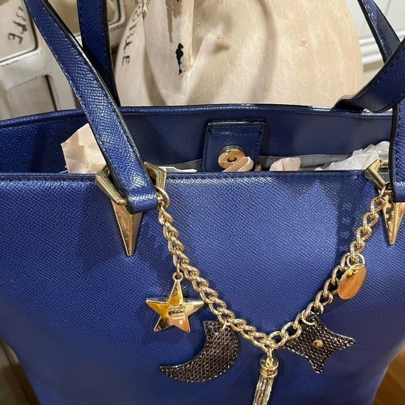 Kate Landry  blue foe Leather like new, like new - Picture 2 of 11
